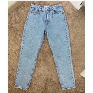 Zara Z1975 Mom Fit Jeans in Light Blue